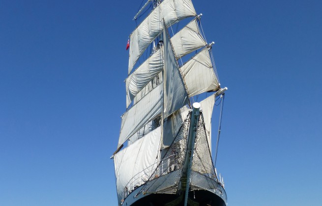 Trois-mâts Belem face
