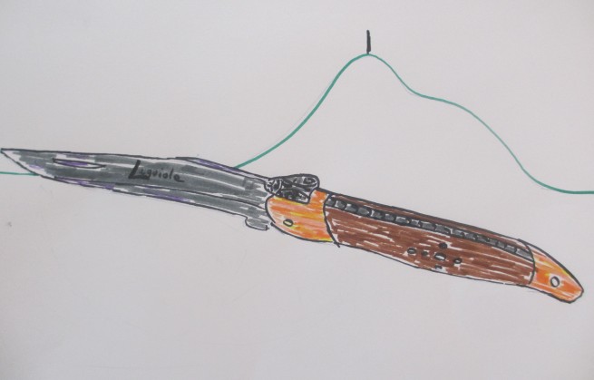 dessin couteau Forge de Laguiole