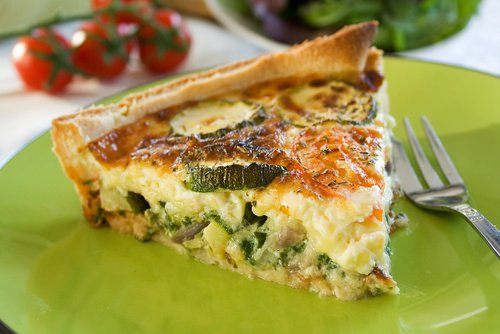 Recette d'été : tarte fine de laguiole et courgette